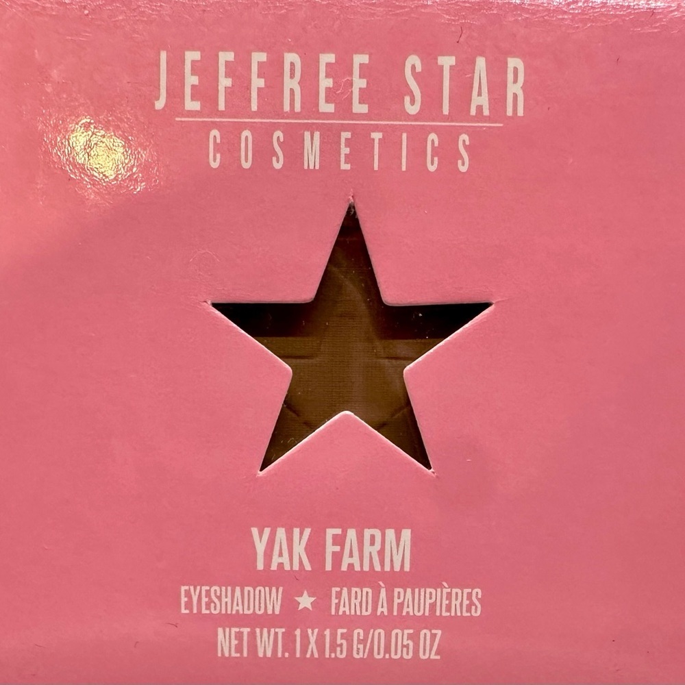 3/$15 🌼 Jeffree Star Yak Farm Eyeshadow - Bold Brown